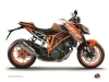 Kit Déco Moto Eraser KTM Super Duke 1290 Orange Noir