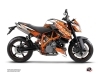 Kit Déco Moto Eraser KTM Super Duke 990 Orange Noir