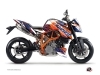 Kit Déco Moto Eraser KTM Super Duke 990 R Bleu Orange