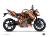 Kit Déco Moto Eraser KTM Super Duke 990 R Orange Noir