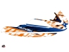 Yamaha Superjet Jet-Ski Eraser Graphic Kit Blue Orange