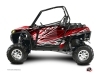 Graphic Kit Doors Standard XRW Eraser UTV Polaris RZR 570/800/900 2008-2014 Red White