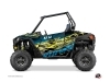 Kit Déco Portes Standard XRW Eraser SSV Polaris RZR 900S/1000/Turbo 2015-2017 Neon Bleu