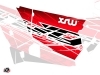Graphic Kit Doors Standard XRW Eraser UTV Polaris RZR 900S/1000/Turbo 2015-2017 Red White