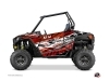 Graphic Kit Doors Standard XRW Eraser UTV Polaris RZR 900S/1000/Turbo 2015-2017 Red White