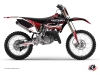 Kit Déco Moto Cross Eraser Yamaha 125 YZ Rouge Blanc