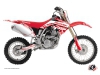 Kit Déco Moto Cross Eraser Honda 150 CRF Blanc Rouge