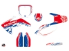 Kit Déco Moto Cross Eraser Honda 150 CRF Rouge Bleu