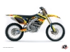 Kit Déco Moto Cross Eraser Suzuki 250 RMZ Bleu Jaune