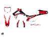 Honda 450 CRF Dirt Bike Eraser Graphic Kit Red White