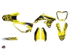 Suzuki 450 RMZ Dirt Bike Eraser Graphic Kit Yellow Black