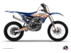 Kit Déco Moto Cross Eraser Yamaha 450 YZF Bleu Orange