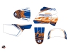 Yamaha PW 50 Dirt Bike Eraser Graphic Kit Blue Orange