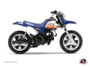 Yamaha PW 50 Dirt Bike Eraser Graphic Kit Blue Orange