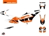 KTM 450 Rally Dirtbike Eskap Graphic Kit Orange White