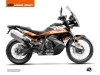 Kit Déco Moto Eskap KTM 790 Adventure Orange Blanc