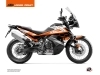 KTM 890 Adventure Street Bike Eskap Graphic Kit Orange White