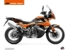 KTM 890 Adventure Street Bike Eskap Graphic Kit Orange sand