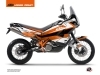 KTM 990 Adventure Street Bike Eskap Graphic Kit Orange White