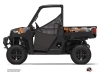 Polaris Ranger 1000 UTV Evil Graphic Kit Grey Orange