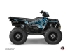 Polaris 570 Sportsman Touring ATV Evil Graphic Kit Grey Blue