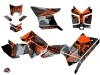 Polaris Scrambler 850-1000 XP ATV Evil Graphic Kit Grey Orange FULL