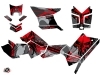Polaris Scrambler 850-1000 XP ATV Evil Graphic Kit Grey Red FULL