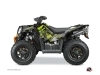 Kit Déco Quad Evil Polaris Scrambler 850-1000 XP Gris Vert FULL