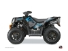 Kit Déco Quad Evil Polaris Scrambler 850-1000 XP Gris Bleu