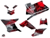 Polaris Scrambler 850-1000 XP ATV Evil Graphic Kit Grey Red