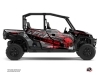 Polaris GENERAL 1000 4 doors UTV Evil Graphic Kit Grey Red