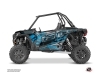 Graphic Kit Doors Origin Low Evil UTV Polaris RZR 1000 2015-2019 Grey Blue