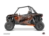 Kit Déco Portes Origine Basses Evil SSV Polaris RZR 1000 2015-2019 Gris Orange