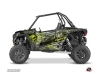 Kit Déco Portes Origine Basses Evil SSV Polaris RZR 1000 2015-2019 Gris Vert