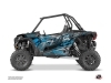 Graphic Kit Doors Origin Low Evil UTV Polaris RZR 1000 Turbo 2015-2019 Grey Blue