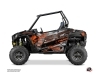 Kit Déco Portes Origine Basses Evil SSV Polaris RZR 900S 2015-2019 Gris Orange