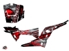 Polaris RZR 1000 UTV Evil Graphic Kit Grey Red