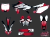 Yamaha 450 YZF Dirt Bike Factory Graphic Kit Red