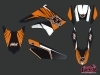 Derbi Xtreme 50cc Factory Graphic Kit Orange