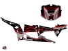 Polaris RZR 1000 4 doors UTV Faster Graphic Kit Black Red