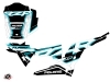 Polaris RZR 1000 Turbo UTV Faster Graphic Kit White Blue