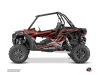 Polaris RZR 1000 UTV Faster Graphic Kit Black Red