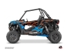 Polaris RZR 1000 UTV Faster Graphic Kit Orange Blue