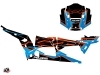 Kit Déco SSV Faster Polaris RZR 1000 Turbo 4 portes Orange Bleu