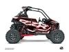 Polaris RZR RS1 UTV Faster Graphic Kit White Red FULL