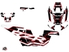 Polaris RZR RS1 UTV Faster Graphic Kit White Red FULL