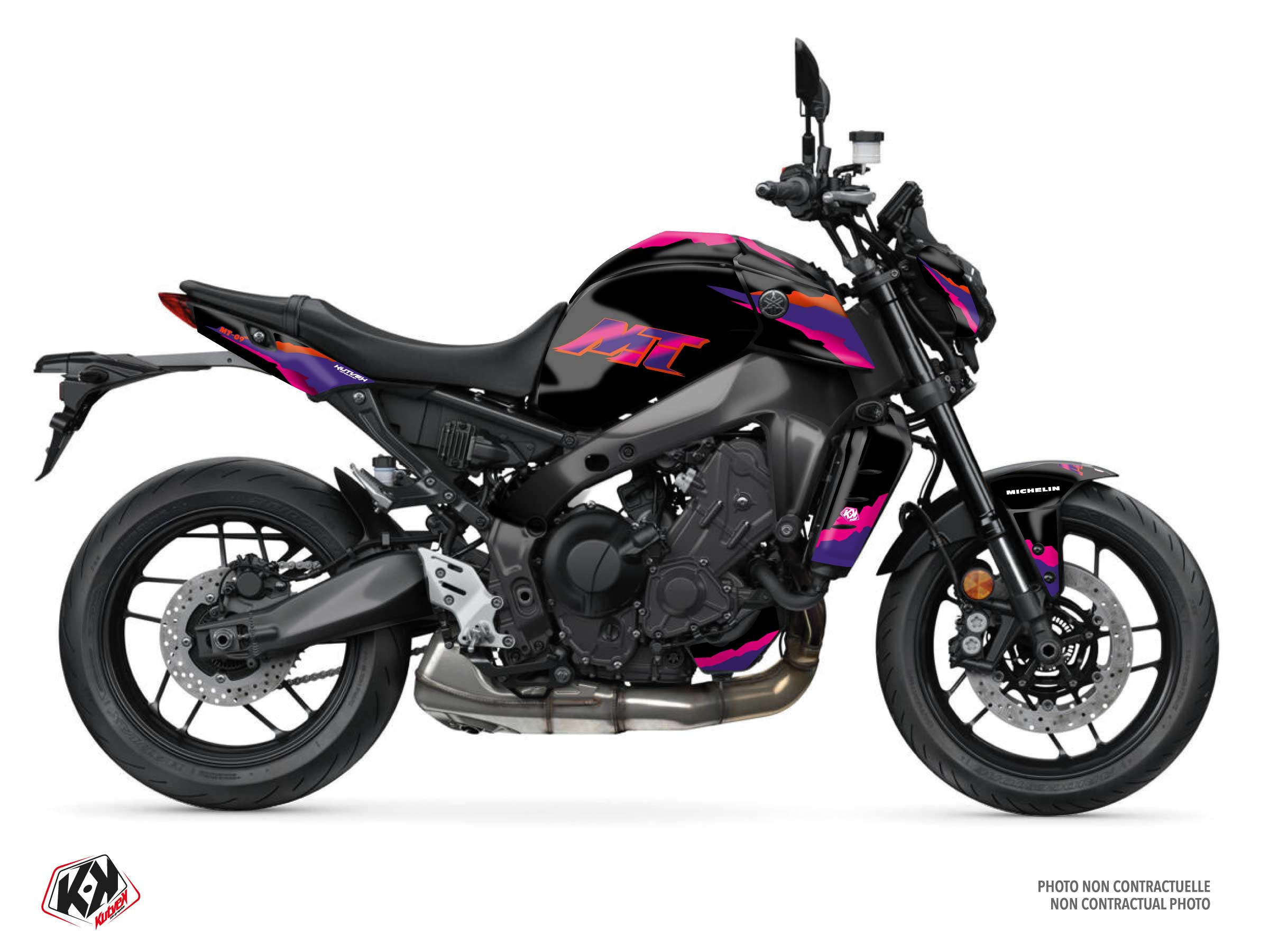 Kit Déco Moto Fifty Yamaha Mt 09 Noir