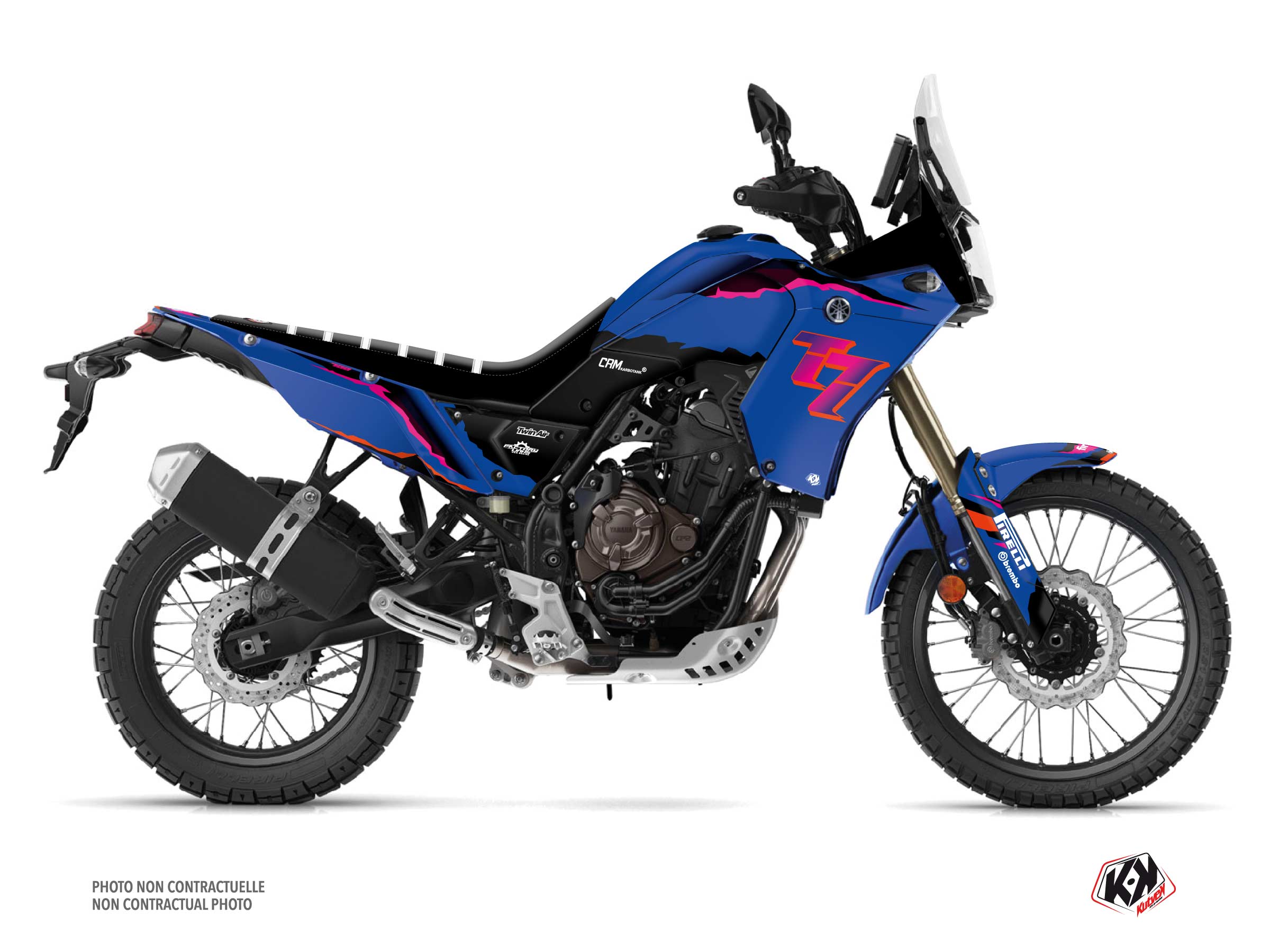 Kit Déco Moto Fifty Yamaha Tenere 700 Bleu