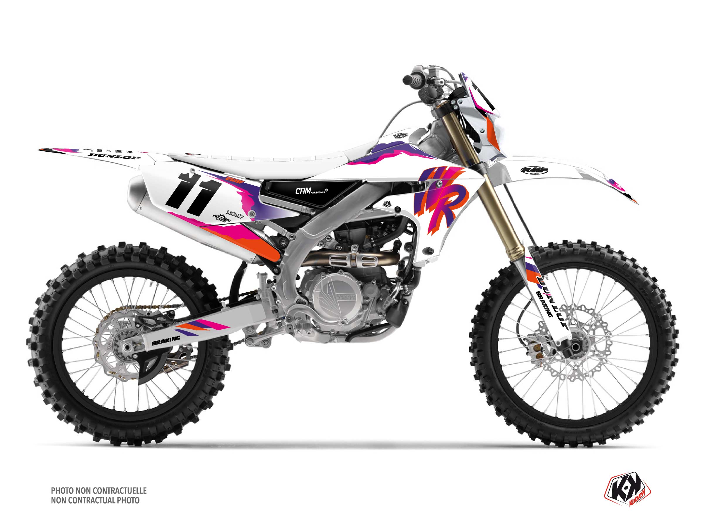 Kit Déco Motocross Fifty Yamaha Wr 250 F Blanc