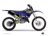 Yamaha 125 YZ Dirt Bike Flow Graphic Kit Yellow